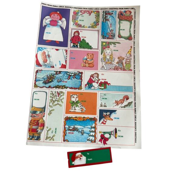 Christmas Holiday Gift Tags VTG (mostly) 100+ Present Labels Santa Xmas READ - Picture 6 of 9